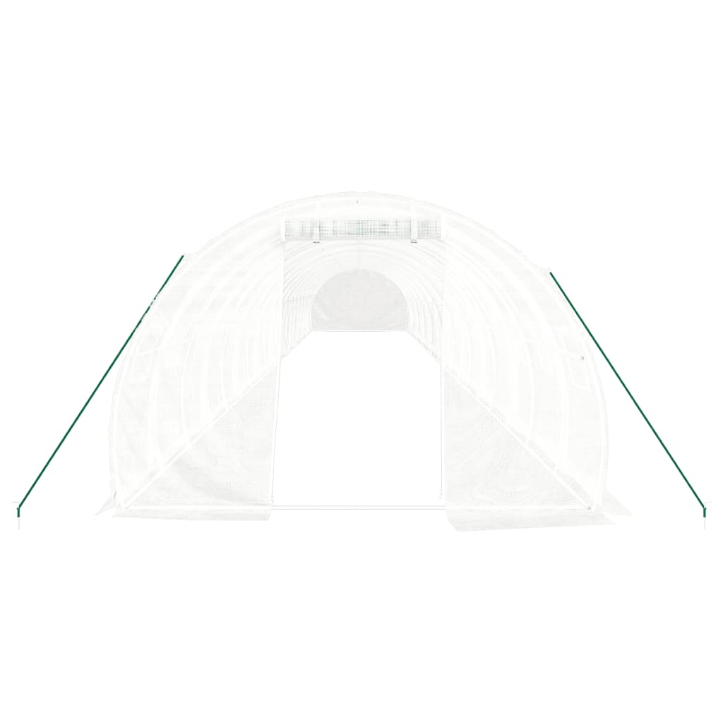 Greenhouse with Steel Frame White 60 m? 20x3x2 m