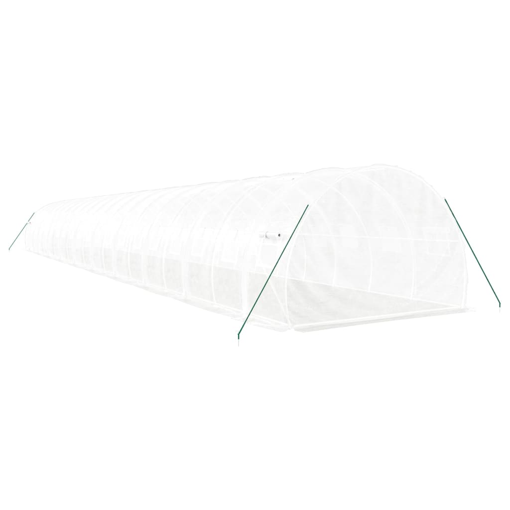 Greenhouse with Steel Frame White 60 m? 20x3x2 m