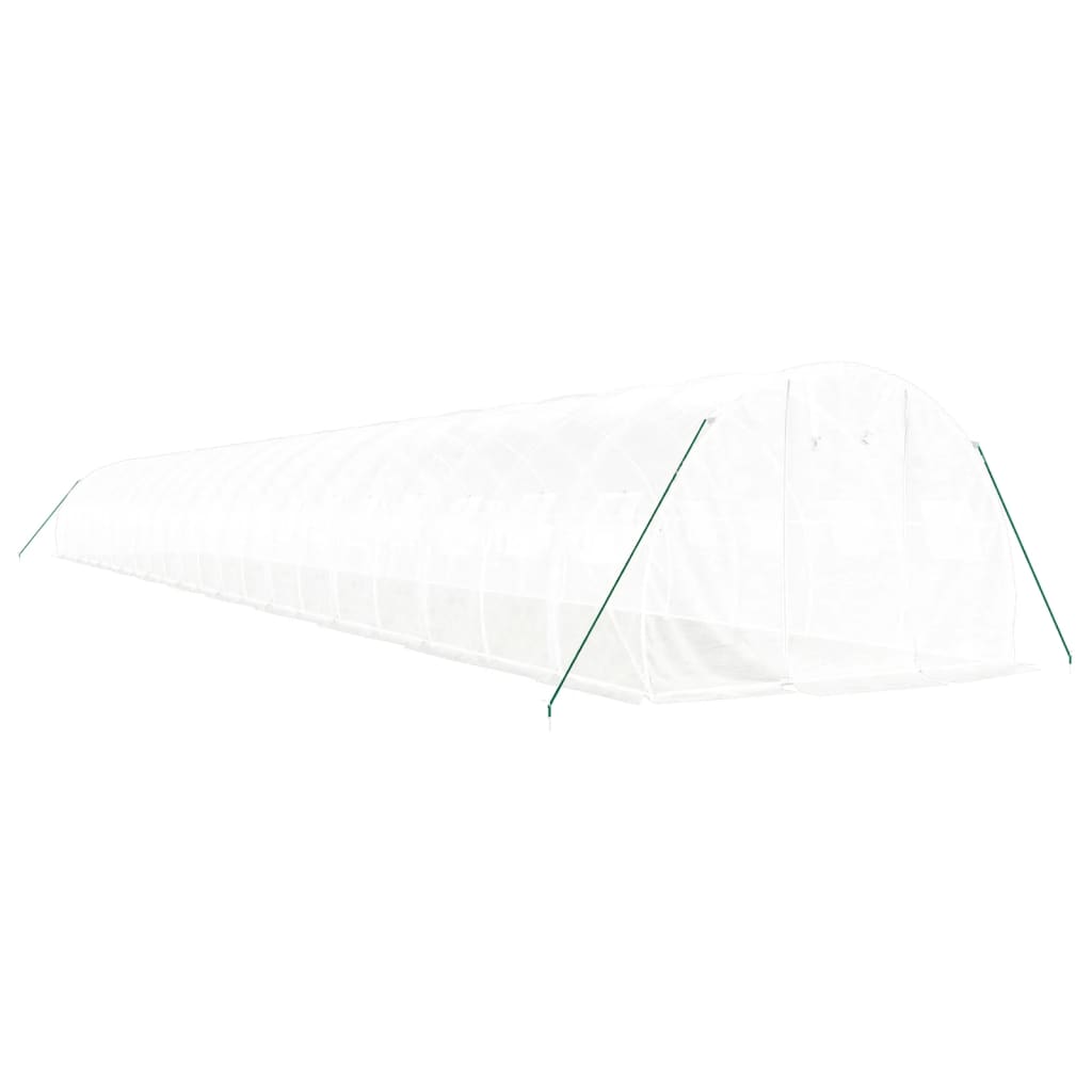Greenhouse with Steel Frame White 66 m? 22x3x2 m