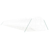 Greenhouse with Steel Frame White 66 m² 22x3x2 m - Side View