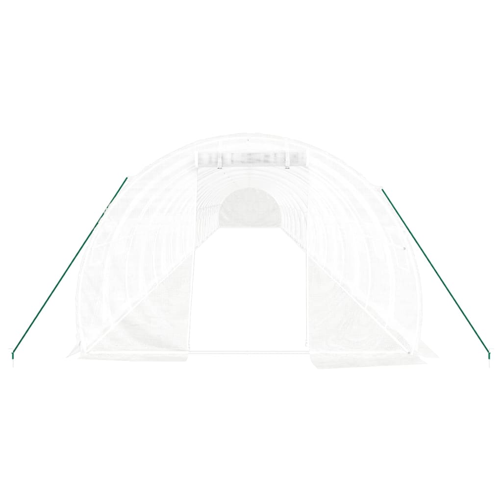 Greenhouse with Steel Frame White 66 m? 22x3x2 m