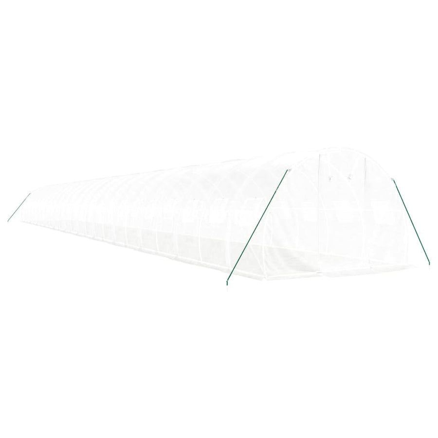Greenhouse with Steel Frame White 72 m? 24x3x2 m