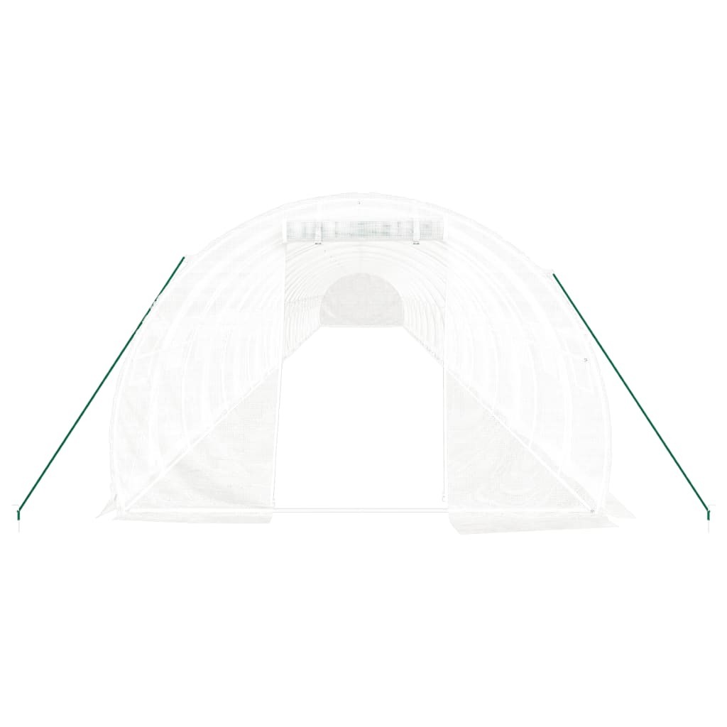 Greenhouse with Steel Frame White 72 m? 24x3x2 m
