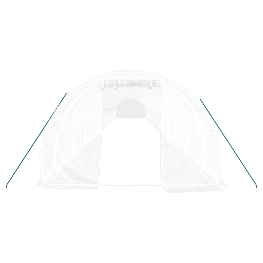 Greenhouse with Steel Frame White 72 m? 24x3x2 m
