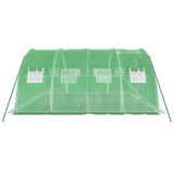 Greenhouse with Steel Frame Green 16 m? 4x4x2 m