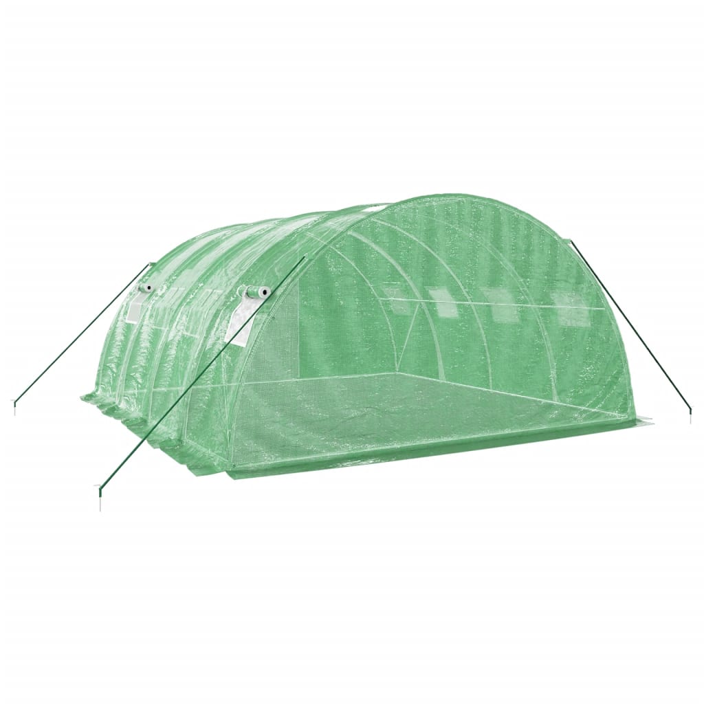 Greenhouse with Steel Frame Green 16 m? 4x4x2 m