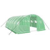 Greenhouse with Steel Frame Green 24 m? 6x4x2 m