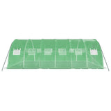 Greenhouse with Steel Frame Green 24 m? 6x4x2 m