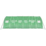 Greenhouse with Steel Frame Green 24 m² 6x4x2 m - 45-Degree Angle