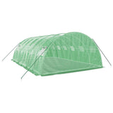 Greenhouse with Steel Frame Green 24 m? 6x4x2 m