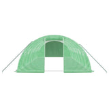 Greenhouse with Steel Frame Green 32 m² 8x4x2 m - Top-Down View