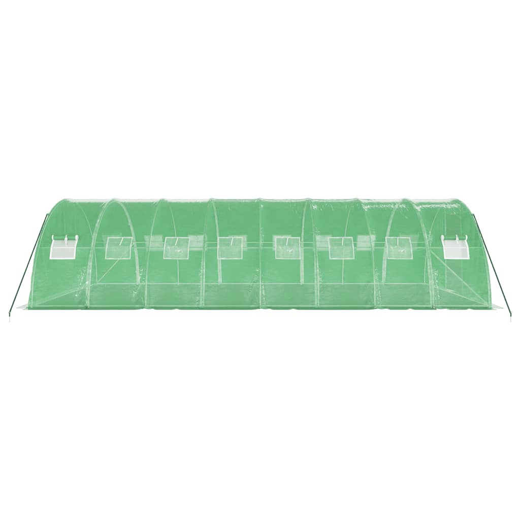 Greenhouse with Steel Frame Green 32 m? 8x4x2 m