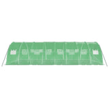 Greenhouse with Steel Frame Green 32 m? 8x4x2 m