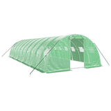 Greenhouse with Steel Frame Green 40 m? 10x4x2 m