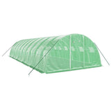 Greenhouse with Steel Frame Green 40 m? 10x4x2 m