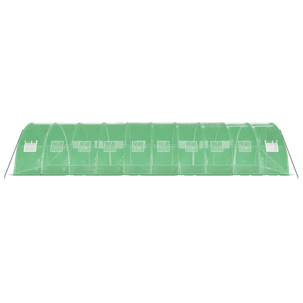Greenhouse with Steel Frame Green 40 m? 10x4x2 m