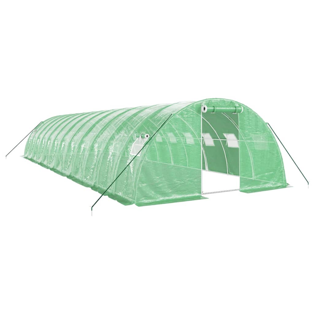 Greenhouse with Steel Frame Green 48 m? 12x4x2 m