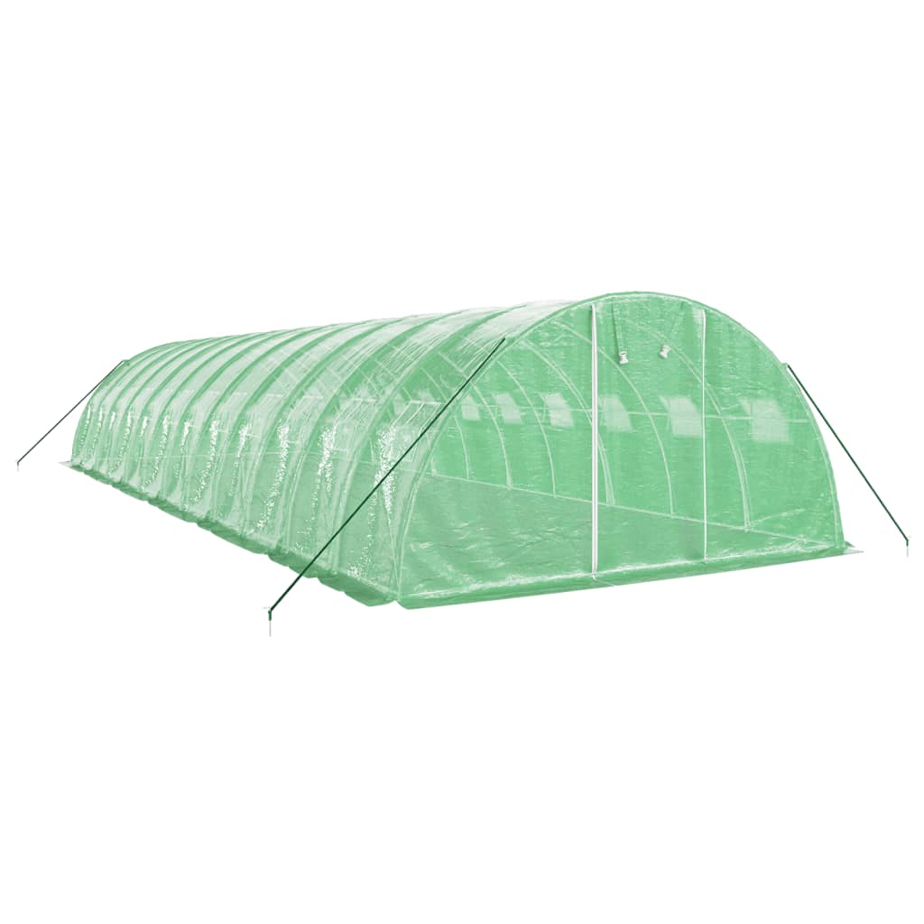 Greenhouse with Steel Frame Green 48 m? 12x4x2 m