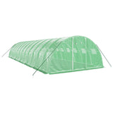 Greenhouse with Steel Frame Green 48 m² 12x4x2 m - Side View