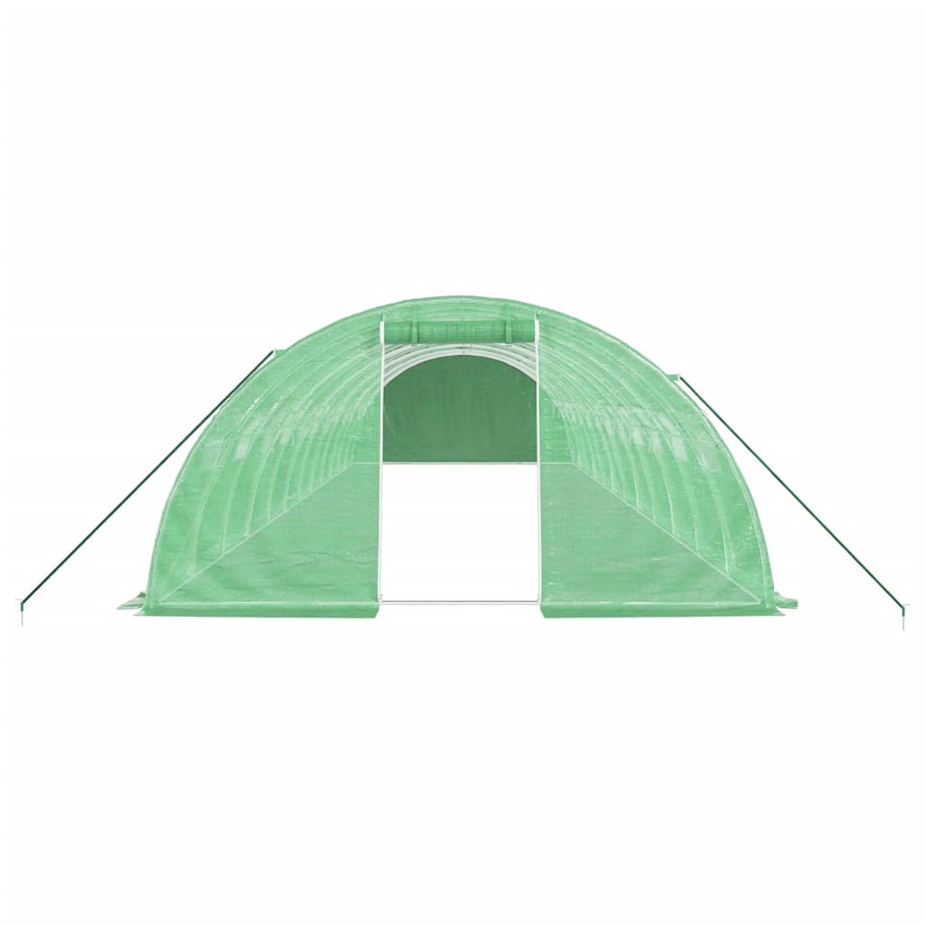 Greenhouse with Steel Frame Green 48 m? 12x4x2 m