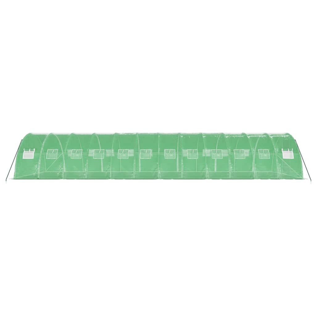 Greenhouse with Steel Frame Green 48 m? 12x4x2 m