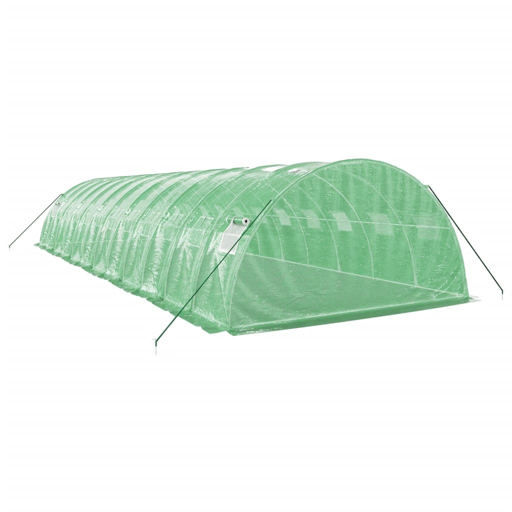 Greenhouse with Steel Frame Green 48 m? 12x4x2 m