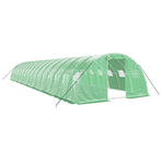 Greenhouse with Steel Frame Green 64 m? 16x4x2 m
