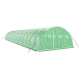 Greenhouse with Steel Frame Green 64 m² 16x4x2 m - Side View