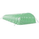Greenhouse with Steel Frame Green 64 m? 16x4x2 m