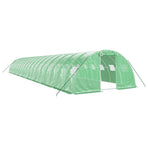 Greenhouse with Steel Frame Green 72 m? 18x4x2 m