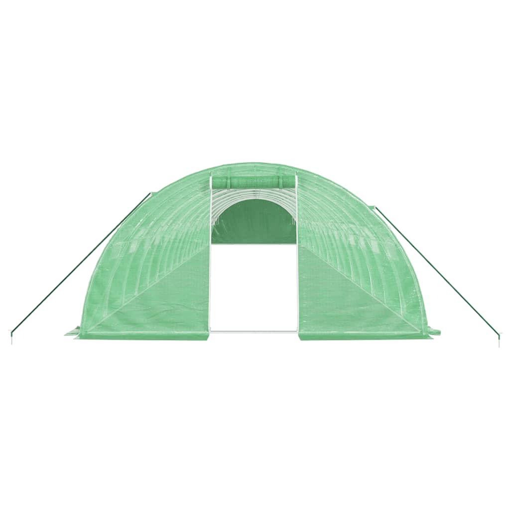 Greenhouse with Steel Frame Green 72 m? 18x4x2 m