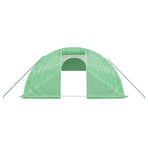 Greenhouse with Steel Frame Green 72 m? 18x4x2 m