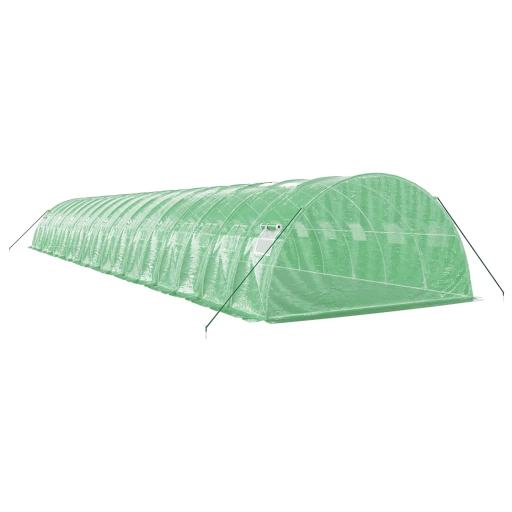 Greenhouse with Steel Frame Green 72 m? 18x4x2 m
