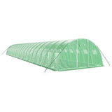 Greenhouse with Steel Frame Green 80 m² 20x4x2 m - Side View