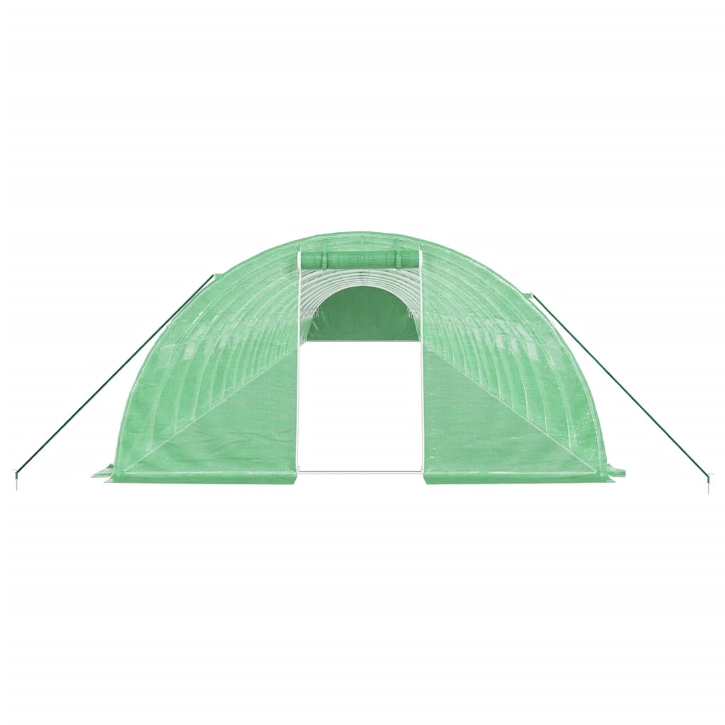 Greenhouse with Steel Frame Green 88 m? 22x4x2 m