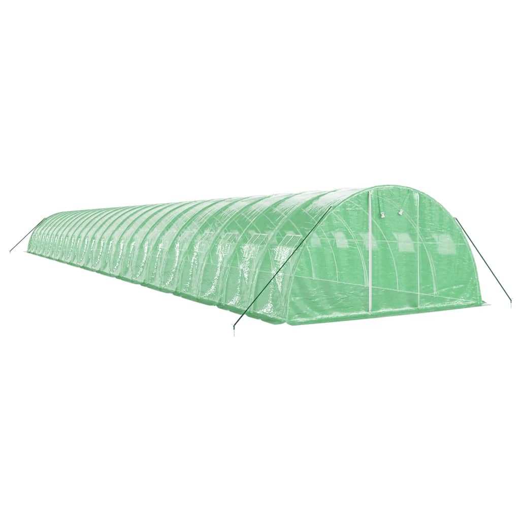 Greenhouse with Steel Frame Green 96 m? 24x4x2 m