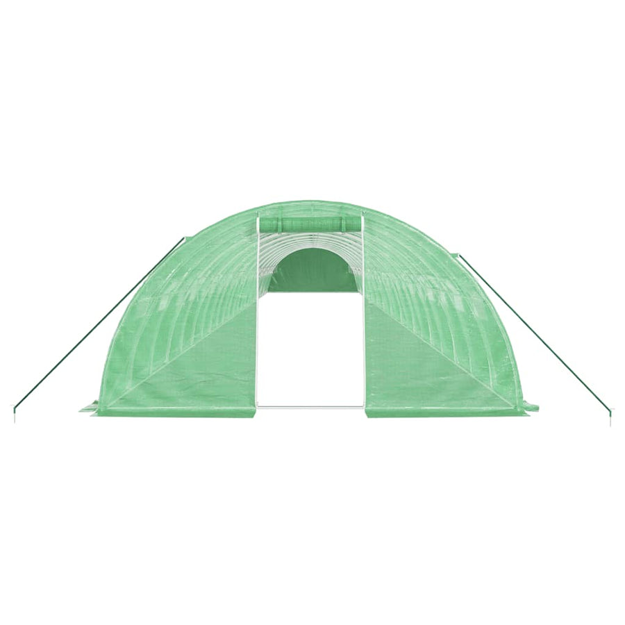 Greenhouse with Steel Frame Green 96 m? 24x4x2 m