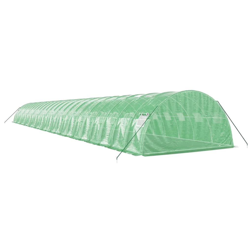 Greenhouse with Steel Frame Green 96 m? 24x4x2 m