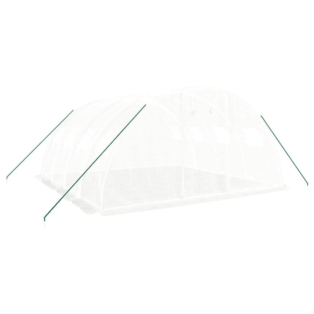 Greenhouse with Steel Frame White 16 m? 4x4x2 m