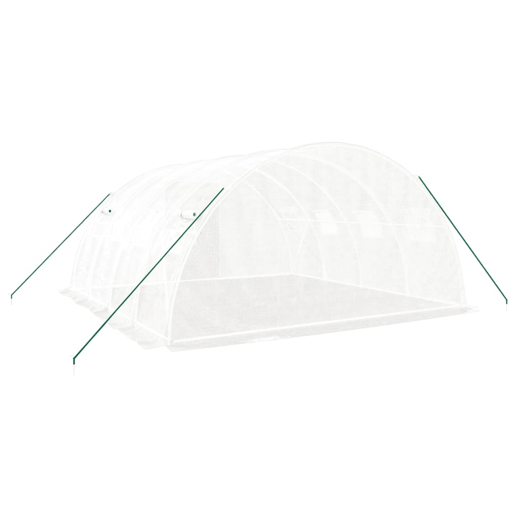 Greenhouse with Steel Frame White 16 m? 4x4x2 m
