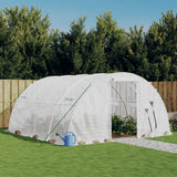 Greenhouse with Steel Frame White 16 m? 4x4x2 m