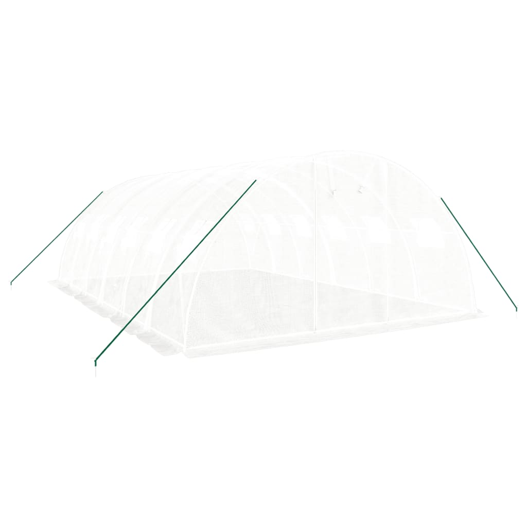 Greenhouse with Steel Frame White 24 m? 6x4x2 m