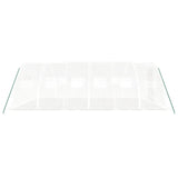 Greenhouse with Steel Frame White 24 m² 6x4x2 m - 45-Degree Angle