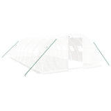Greenhouse with Steel Frame White 32 m? 8x4x2 m