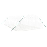 Greenhouse with Steel Frame White 32 m² 8x4x2 m - Side View