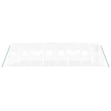 Greenhouse with Steel Frame White 32 m? 8x4x2 m