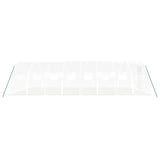 Greenhouse with Steel Frame White 32 m² 8x4x2 m - 45-Degree Angle