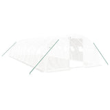 Greenhouse with Steel Frame White 40 m? 10x4x2 m