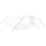 Greenhouse with Steel Frame White 40 m? 10x4x2 m