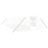 Greenhouse with Steel Frame White 40 m² 10x4x2 m - Front View